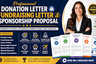 draft donation letter, intent letter, fundraising, sponsorship proposal, letter