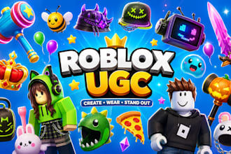 create roblox ugc items, accessories, clothing for your game