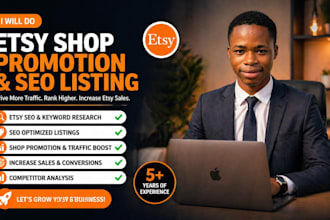 do etsy shop promotion with etsy seo listing to increase etsy sales and traffc