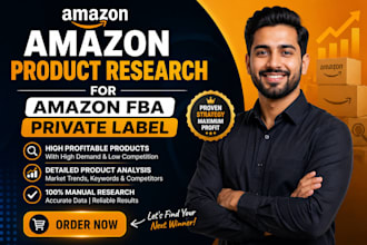 do amazon product research for amazon fba private label