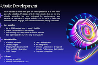 design and develop a custom business website that drives real results