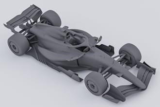 design f1 car models for 3d printing,rc ,vehicle chassis or structural frame,stl
