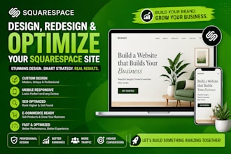 design redesign and optimize your squarespace site