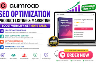do gumroad SEO optimization product listing viral marketing to boost your sales