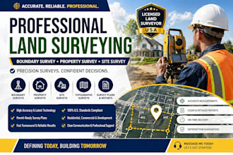 do land surveying, boundary survey, property survey, land surveyor, site survey