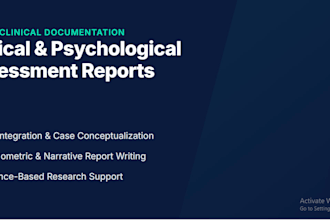 write professional clinical and asessment reports