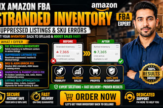 fix amazon fba stranded inventory suppressed listings and sku errors