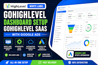 white label gohighlevel dashboard setup gohighlevel saas