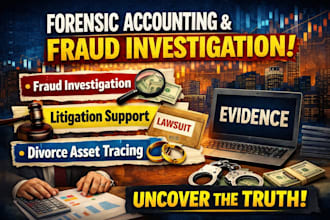 do forensic accounting, fraud investigation, litigation, divorce asset tracing