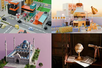 do low poly 3d modelling for games and animations in blender