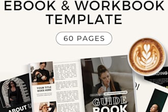design canva workbook, ebook, coaching template, done for you brand design