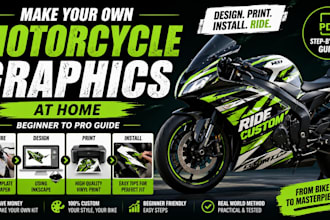 guide you to design and print your own motorcycle graphics kit