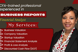 do business valuation, company valuation and financial analysis