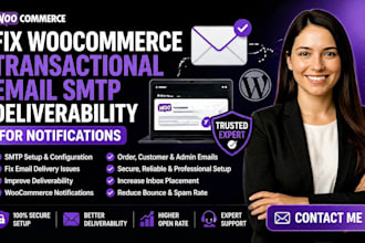 fix ecommerce transactional email smtp deliverability for notification