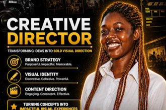 be your creative director brand strategy, visual identity and content design