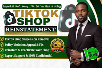 do tiktok shop reinstatement and remove tiktok shop violation