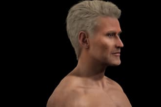 create 3d character modeling and 3d texturing for games in iclone, cc4, c4d, cc5