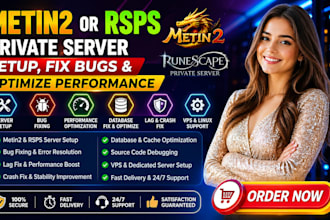 fix install setup metin2 private server mmorpg game server vps database optimize