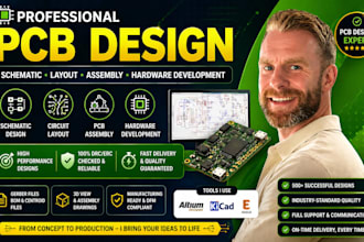 do pcb shematic design, circuit layout, pcb assembly and hardware development