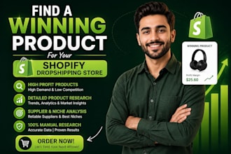 find a winning product for your shopify dropshipping store