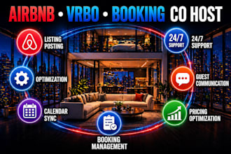 be your airbnb co host, manage guest communication, bookings