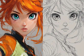 draw an anime character fan art