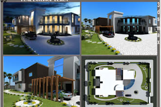 best rhino autocad revit archicad 3ds max and sketch up 3d models and renders
