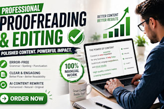 proofread edit rewrite ai content articles blogs websites