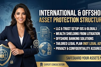 design international and offshore asset protection structure with llc and trust