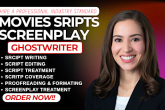 write and edit movie scripts, format screenplays, film treatments, film script