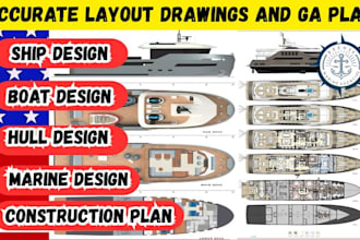 create accurate layout drawings for ga plans, ships and boats layouts