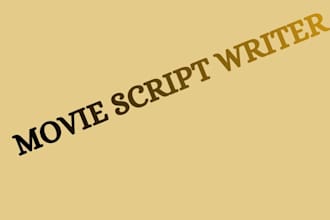 write a professional movie screenplay or film script
