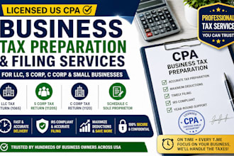 be your CPA business tax preparer and file business tax returns