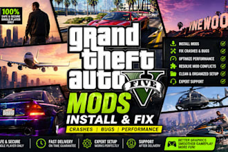 install gta 5 mods, fix crashes, bugs and improve performance