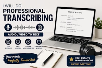 transcribe audio podcast and webinar to text