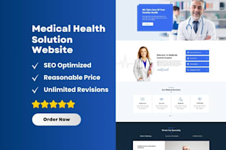 copy, design and build hipaa healthcare website, medical website, magazine app