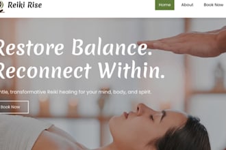 build wix reiki healing website reiki therapy website holistic wellness website
