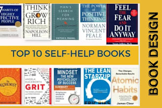 design book cover design, self help, autobiography, non fiction, cover design