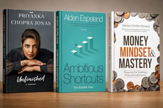 design book cover design, self help, autobiography, non fiction, cover design