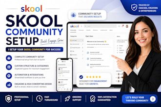 skool community setup ghl kajabi course mighty networks skool community