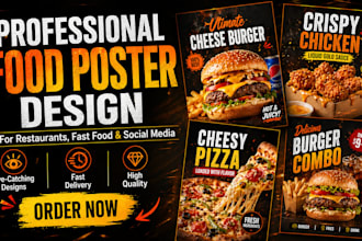 design food posters for restaurants