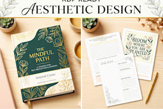 kdp aesthetic journal and planner interior