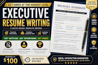 write a director, CEO executive CV, resume, linkedin profile