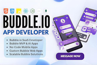 be bubble io web apps developer bubble io saas bubble mvps bubble ai mobile apps