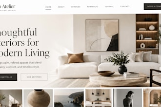 build squarespace interior design website photographer website portfolio website