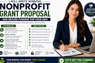 write winning nonprofit grant proposal and secure funding for your ngo