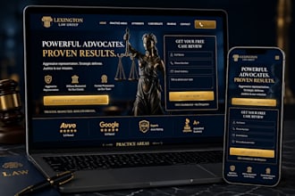 lawyer landing page law firm website attorney leads legal website design lead ge