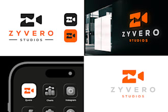 create modern minimalist custom business logo design