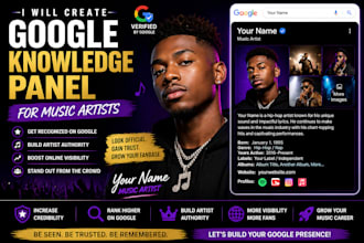create google knowledge panel for artists and public figures