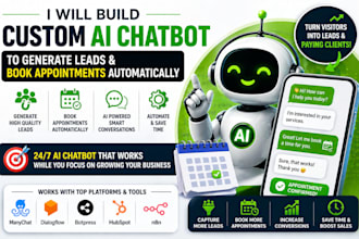 build a custom ai chatbot to generate leads and book appointments automatically